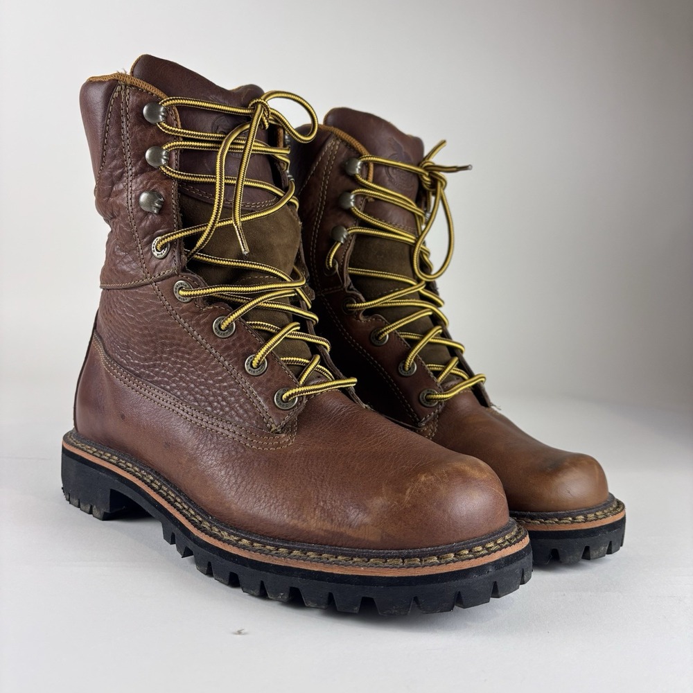 Georgia Boot G8192 Men's Soft Toe Work Boots Brown 8" Size 8 Mens